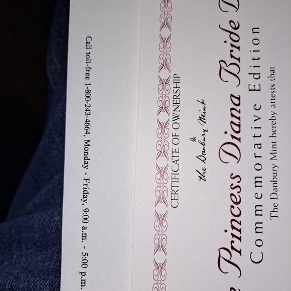 Princess Diana Bride Doll Danbury Mint - Picture 4 of 8